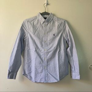 Kid’s Ralph Lauren • White Checkered Shirt